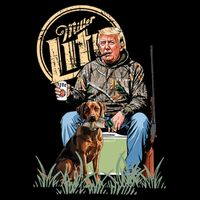 Retro Trump With Dog Fishermen Trump Fishing Hunting Season Doggie Tank