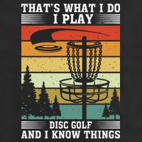 Retro That's What I Do I Play Disc Golf And I Know Things Tumbler