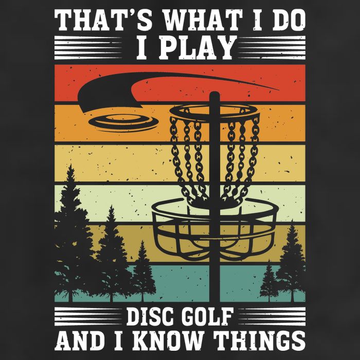 Retro That's What I Do I Play Disc Golf And I Know Things Tumbler