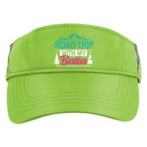 Road Trip With My Bestie Bff Travel Vacation Adventurers Cute Gift Adult Drive Performance Visor