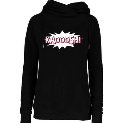 Roll Tide Willie Wearing Kadoosh Womens Funnel Neck Pullover Hood