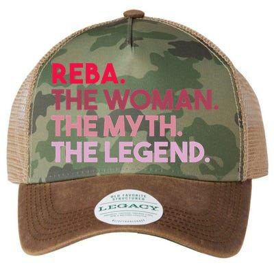 Reba The Woman The Myth The Legend Personalized Reba Legacy Tie Dye Trucker Hat