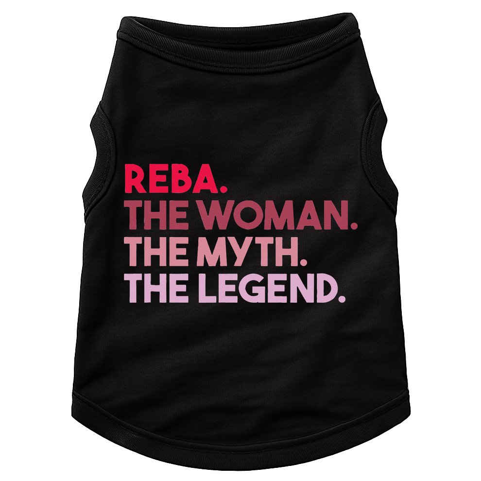 Reba The Woman The Myth The Legend Personalized Reba Doggie Tank