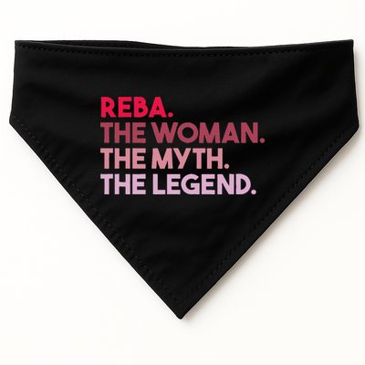 Reba The Woman The Myth The Legend Personalized Reba USA-Made Doggie Bandana