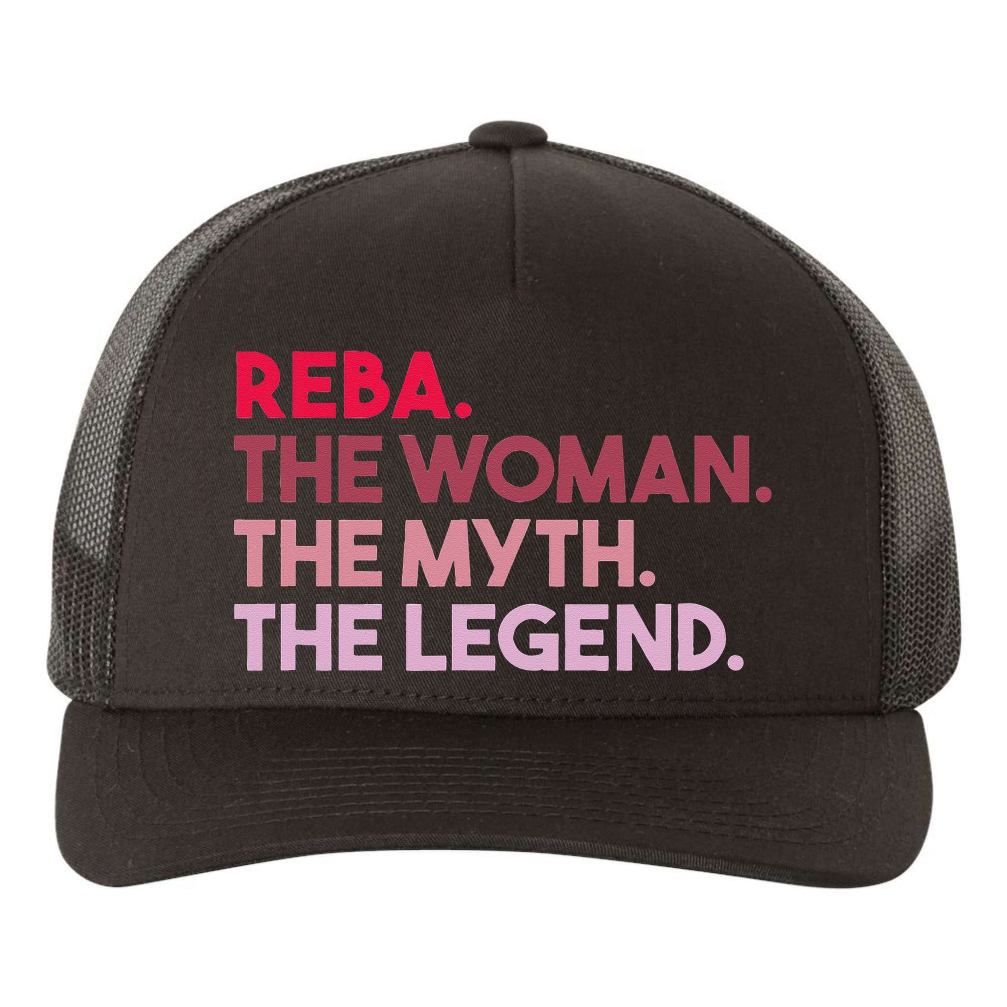 Reba The Woman The Myth The Legend Personalized Reba Yupoong Adult 5-Panel Trucker Hat