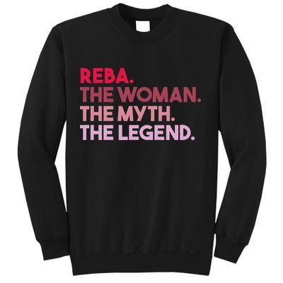 Reba The Woman The Myth The Legend Personalized Reba Sweatshirt