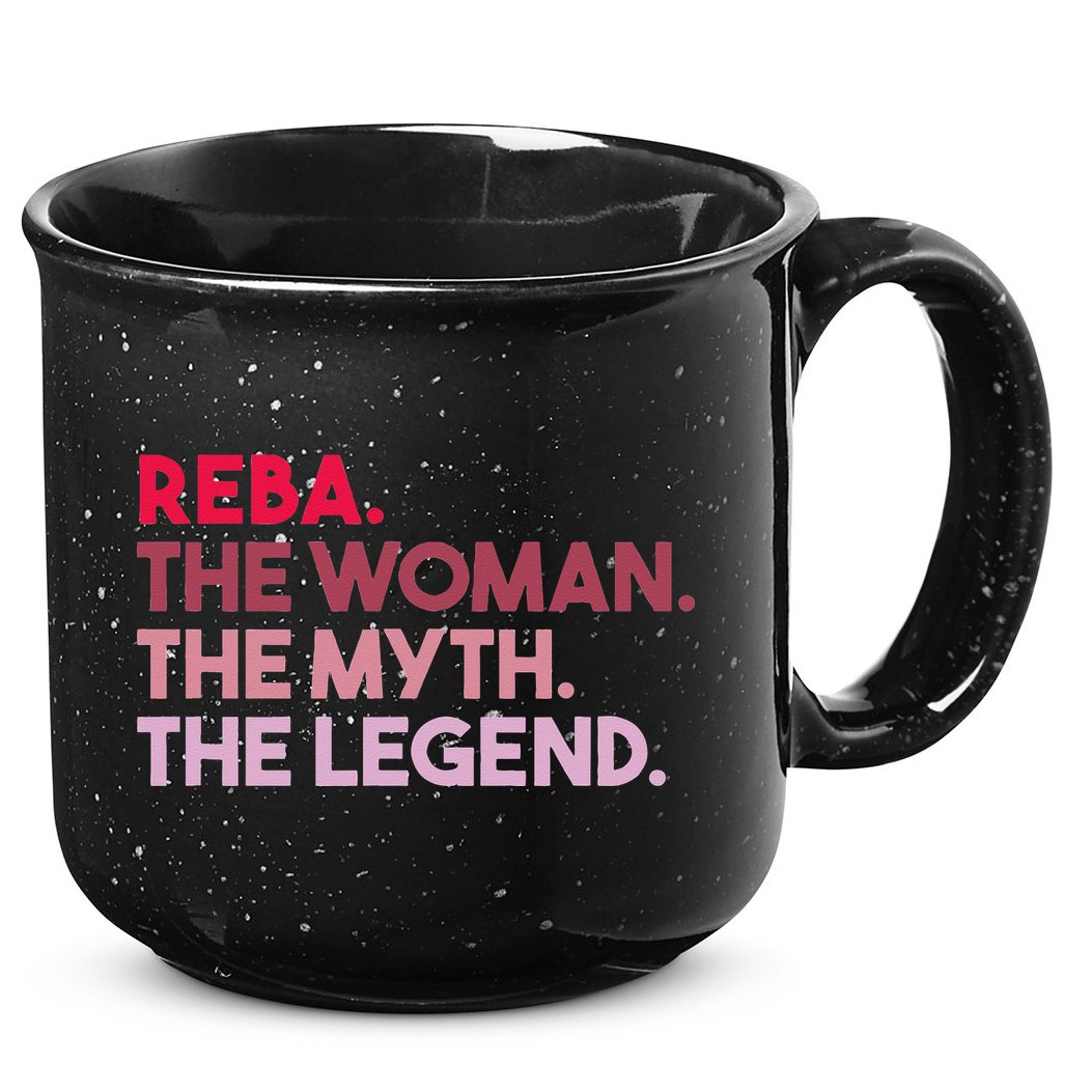 Reba The Woman The Myth The Legend Personalized Reba 15oz Campfire Ceramic Mug
