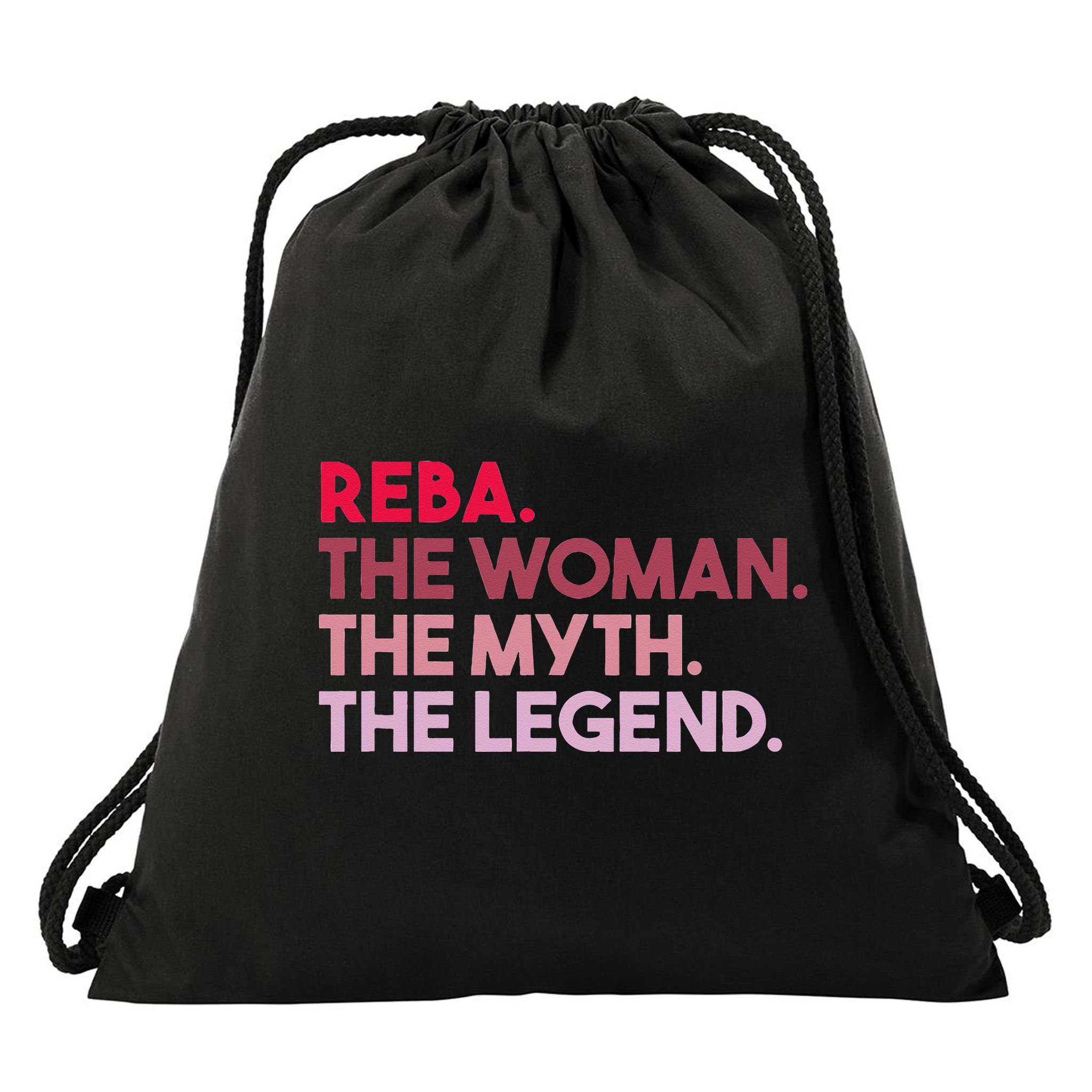 Reba The Woman The Myth The Legend Personalized Reba Drawstring Bag