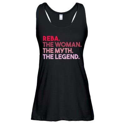 Reba The Woman The Myth The Legend Personalized Reba Ladies Essential Flowy Tank