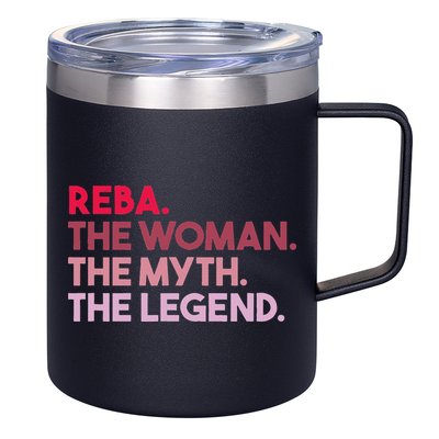 Reba The Woman The Myth The Legend Personalized Reba 12oz Stainless Steel Coffee Mug