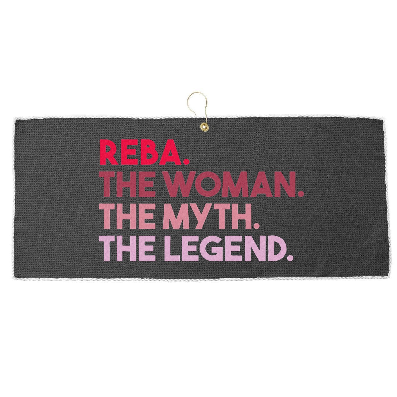 Reba The Woman The Myth The Legend Personalized Reba Large Microfiber Waffle Golf Towel