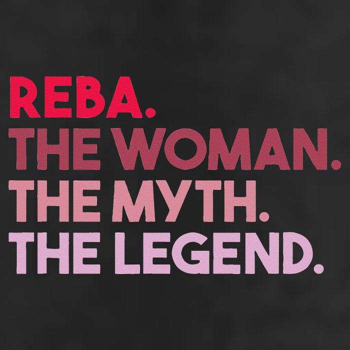 Reba The Woman The Myth The Legend Personalized Reba Large Microfiber Waffle Golf Towel