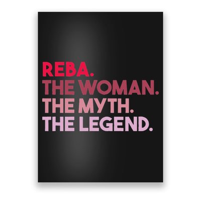 Reba The Woman The Myth The Legend Personalized Reba Poster