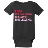 Reba The Woman The Myth The Legend Personalized Reba Baby Bodysuit