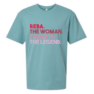 Reba The Woman The Myth The Legend Personalized Reba Sueded Cloud Jersey T-Shirt