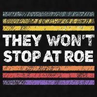Retro They Wont Stop At Roe Rights Groovy Ladies PosiCharge Tri-Blend Wicking Tank