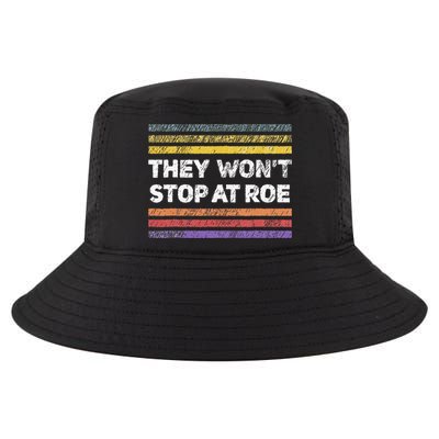 Retro They Wont Stop At Roe Rights Groovy Cool Comfort Performance Bucket Hat
