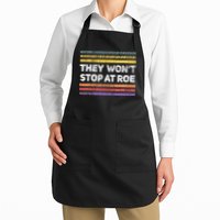 Retro They Wont Stop At Roe Rights Groovy Apron