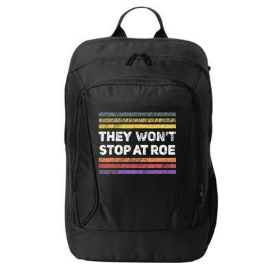 Retro They Wont Stop At Roe Rights Groovy City Backpack