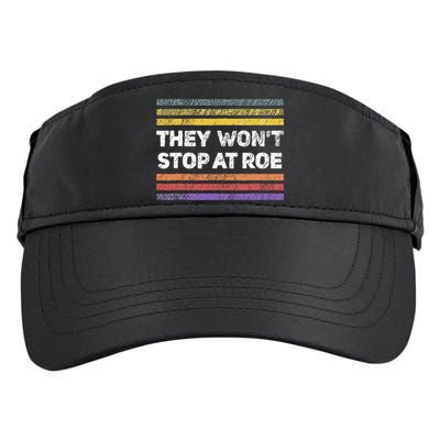 Retro They Wont Stop At Roe Rights Groovy Adult Drive Performance Visor