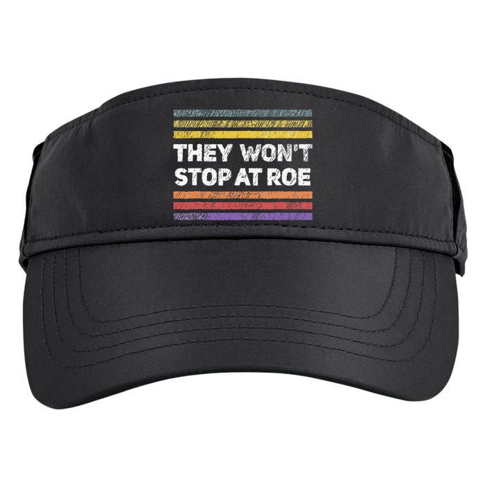 Retro They Wont Stop At Roe Rights Groovy Adult Drive Performance Visor