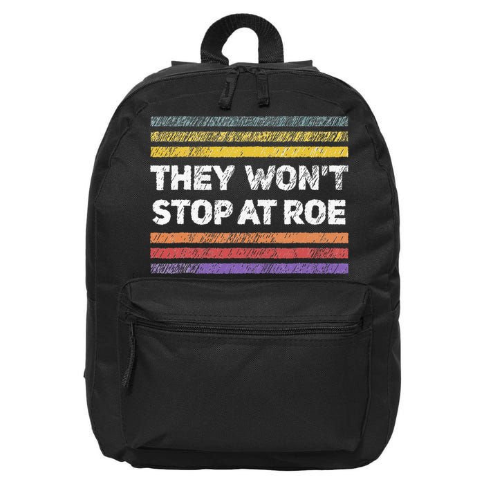 Retro They Wont Stop At Roe Rights Groovy 16 in Basic Backpack