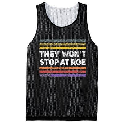 Retro They Wont Stop At Roe Rights Groovy Mesh Reversible Basketball Jersey Tank