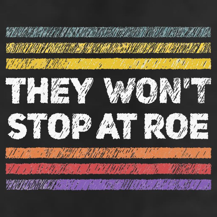 Retro They Wont Stop At Roe Rights Groovy Trucker Hat