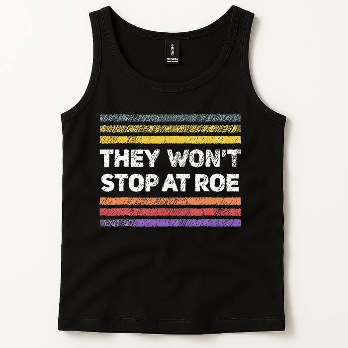Retro They Wont Stop At Roe Rights Groovy Tank Top