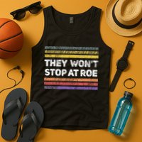 Retro They Wont Stop At Roe Rights Groovy Tank Top