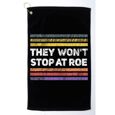 Retro They Wont Stop At Roe Rights Groovy Golf Towel