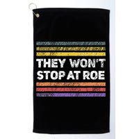 Retro They Wont Stop At Roe Rights Groovy Golf Towel