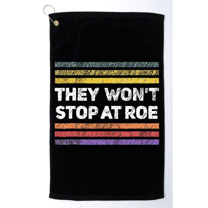 Retro They Wont Stop At Roe Rights Groovy Golf Towel