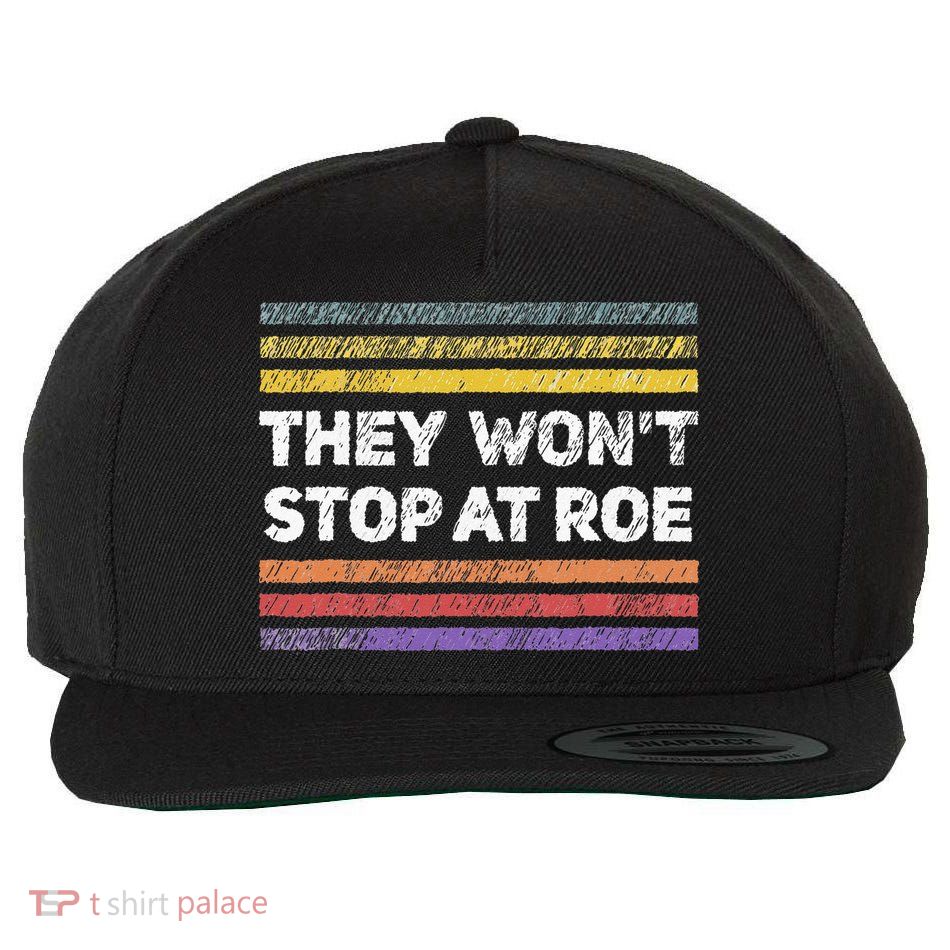 Retro They Wont Stop At Roe Rights Groovy Wool Snapback Cap