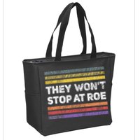 Retro They Wont Stop At Roe Rights Groovy Zip Tote Bag