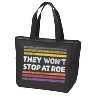 Retro They Wont Stop At Roe Rights Groovy Zip Tote Bag