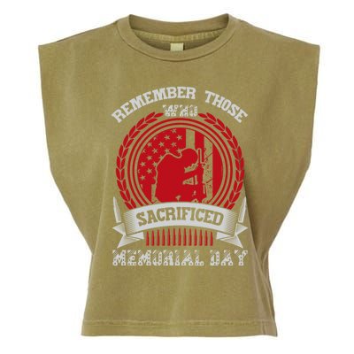 Remember Those Who Sacrificed Memorial Day Gift Garment-Dyed Women's Muscle Tee