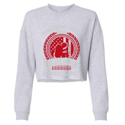 Remember Those Who Sacrificed Memorial Day Gift Cropped Pullover Crew