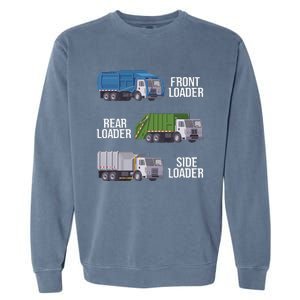 Recycling Trash Waste Separation Garbage Truck Garment-Dyed Sweatshirt