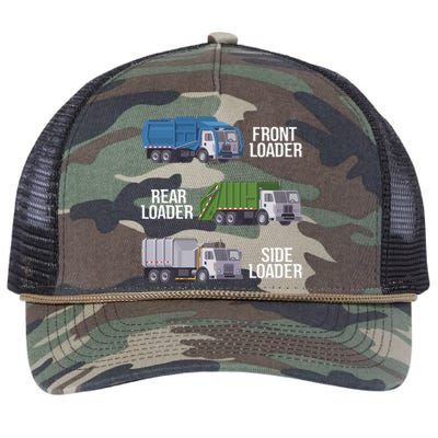 Recycling Trash Waste Separation Garbage Truck Retro Rope Trucker Hat Cap