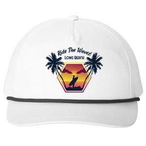 Ride The Waves Long Beach Snapback Five-Panel Rope Hat