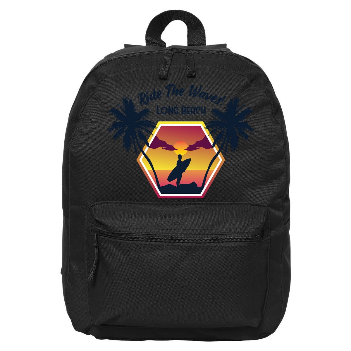 Ride The Waves Long Beach 16 in Basic Backpack
