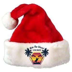 Ride The Waves Long Beach Premium Christmas Santa Hat