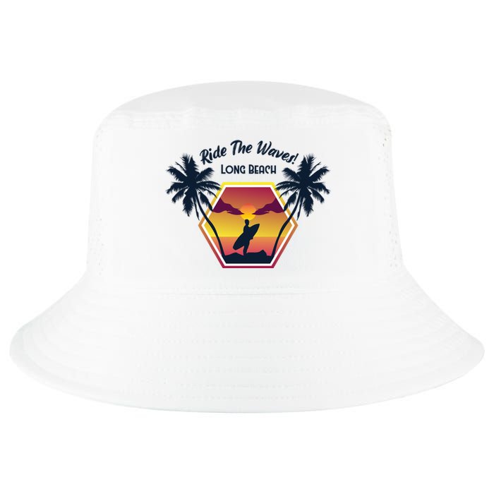 Ride The Waves Long Beach Cool Comfort Performance Bucket Hat