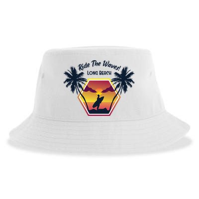 Ride The Waves Long Beach Sustainable Bucket Hat