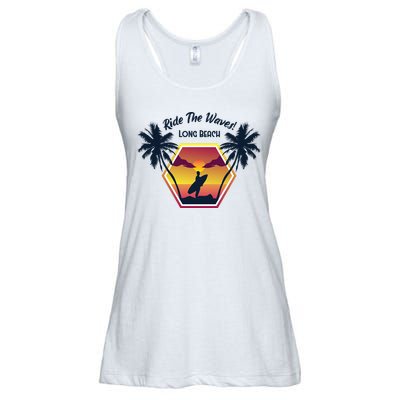 Ride The Waves Long Beach Ladies Essential Flowy Tank