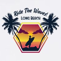 Ride The Waves Long Beach Magnet