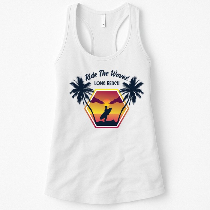 Ride The Waves Long Beach Womens Tank Top