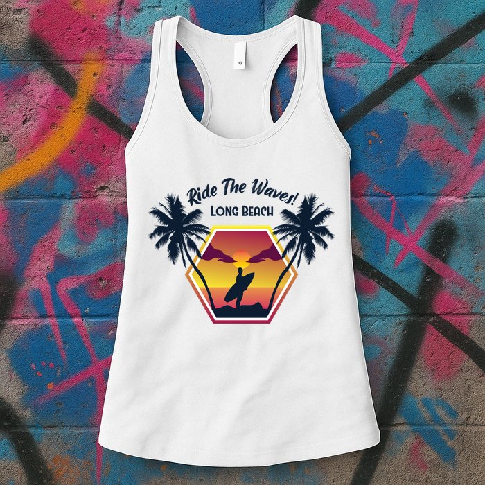 Ride The Waves Long Beach Womens Tank Top
