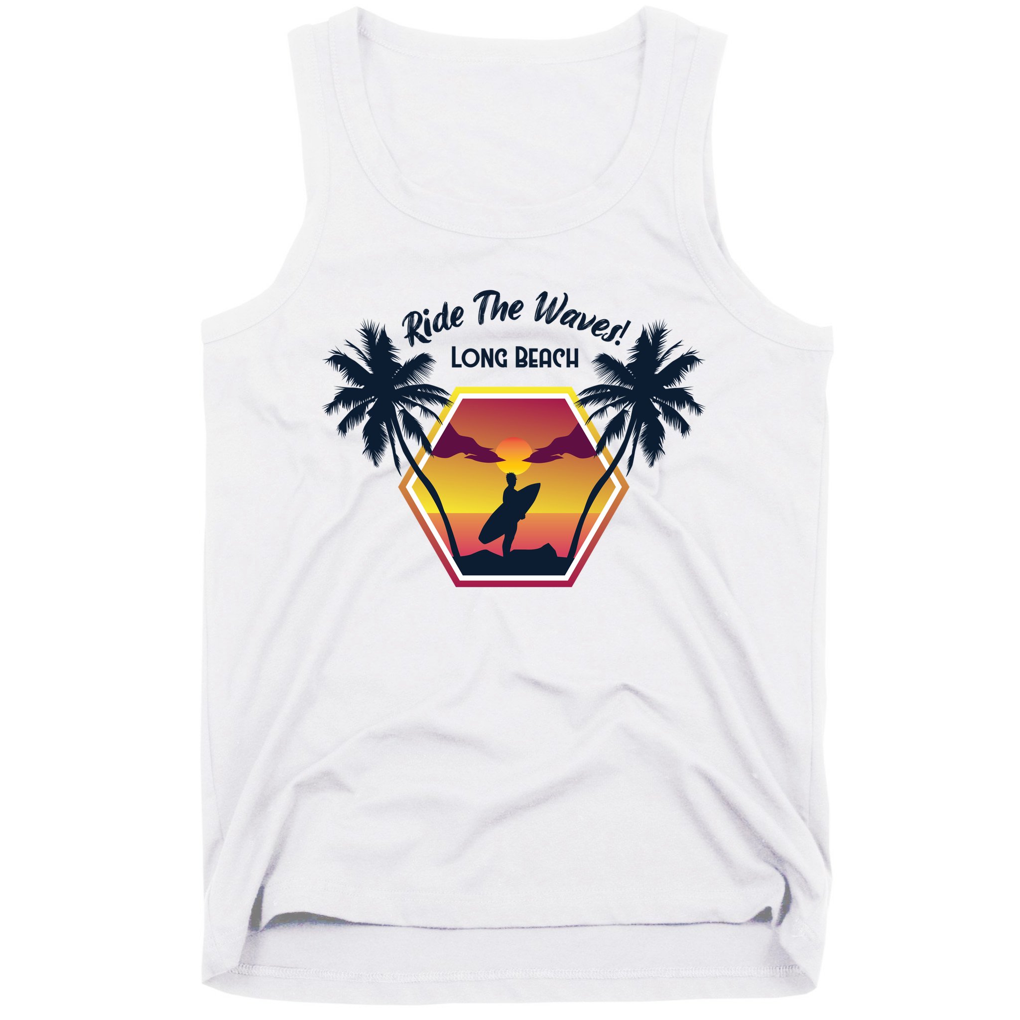 Ride The Waves Long Beach Tank Top